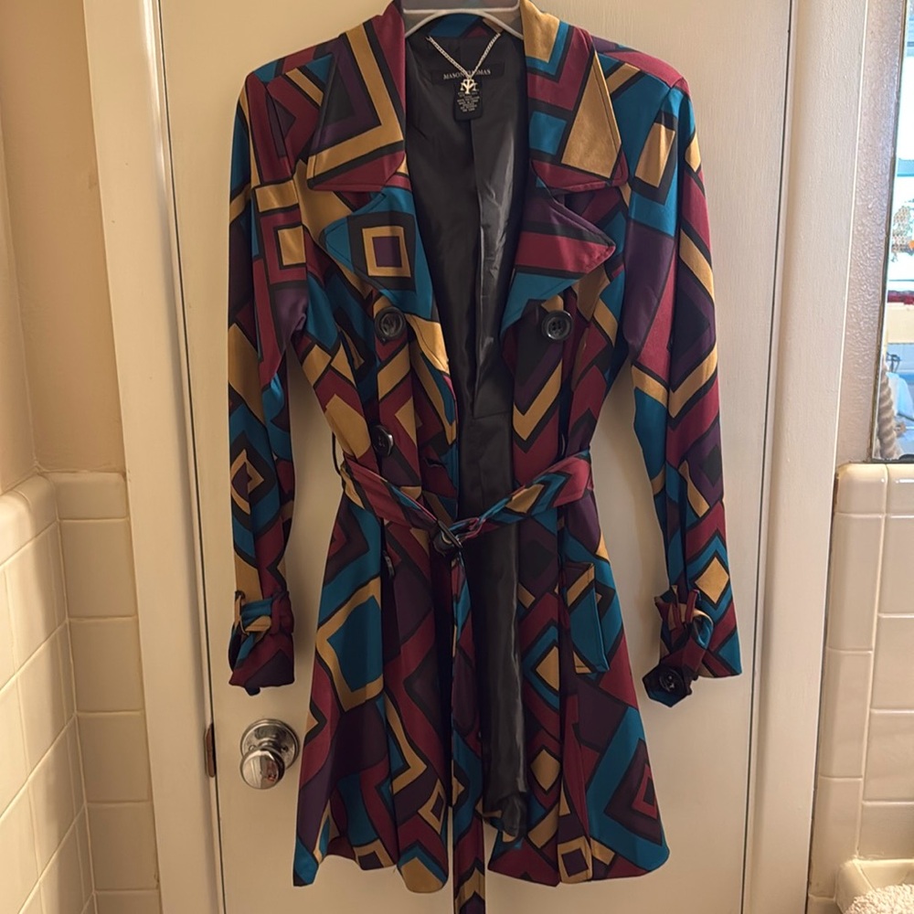 Belted pea coat/blazer